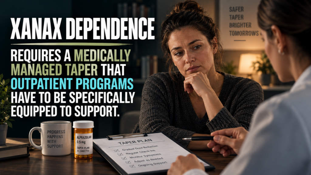 Xanax Dependence Requires a Medically Managed Taper That Outpatient Programs Have to Be Specifically Equipped to Support 1 xanax