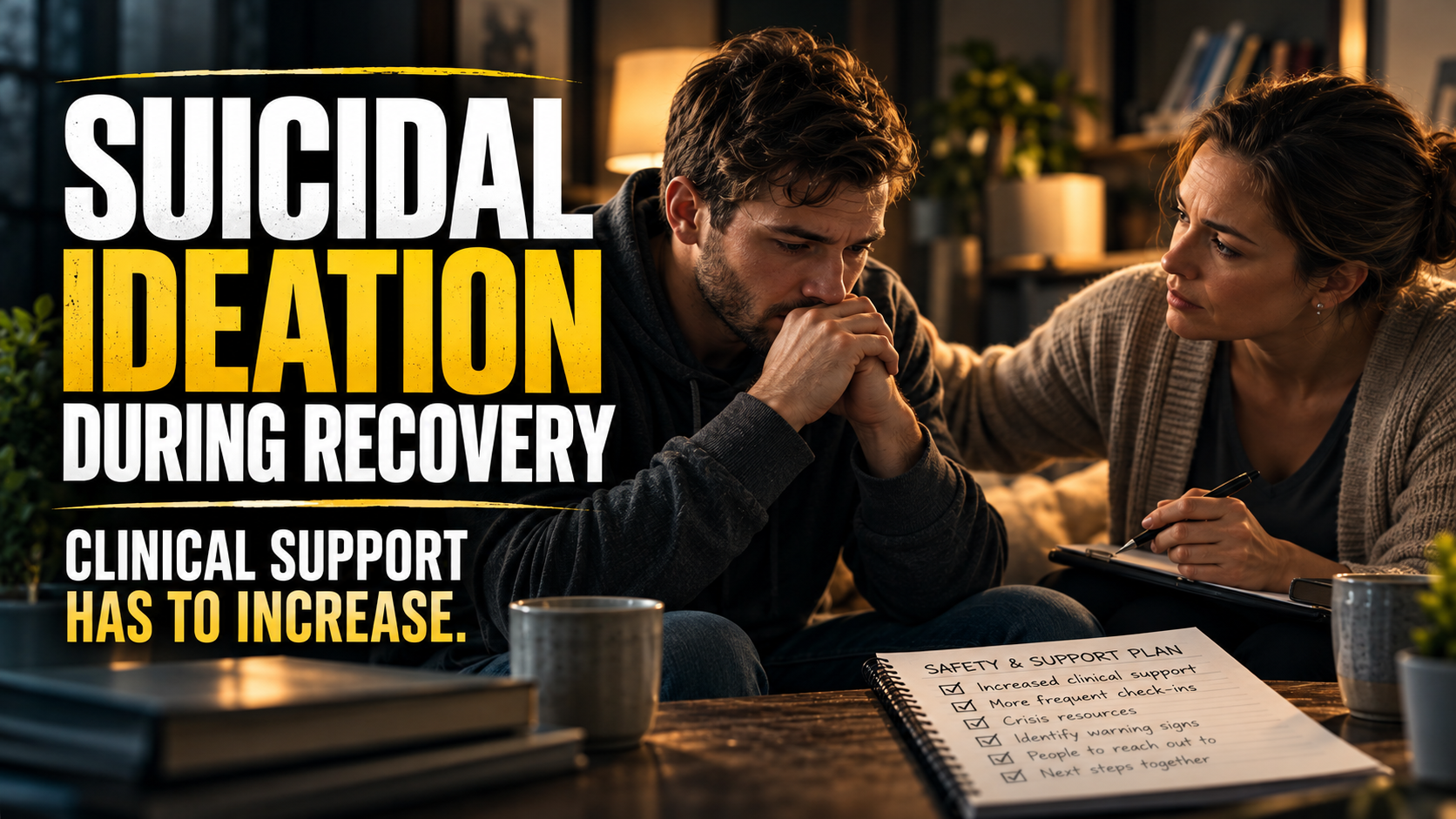 Suicidal Ideation During Recovery Signals That Clinical Support Has to Increase, Not Stay Level Suicidal Ideation During Recovery Signals That Clinical Support Has to Increase, Not Stay Level