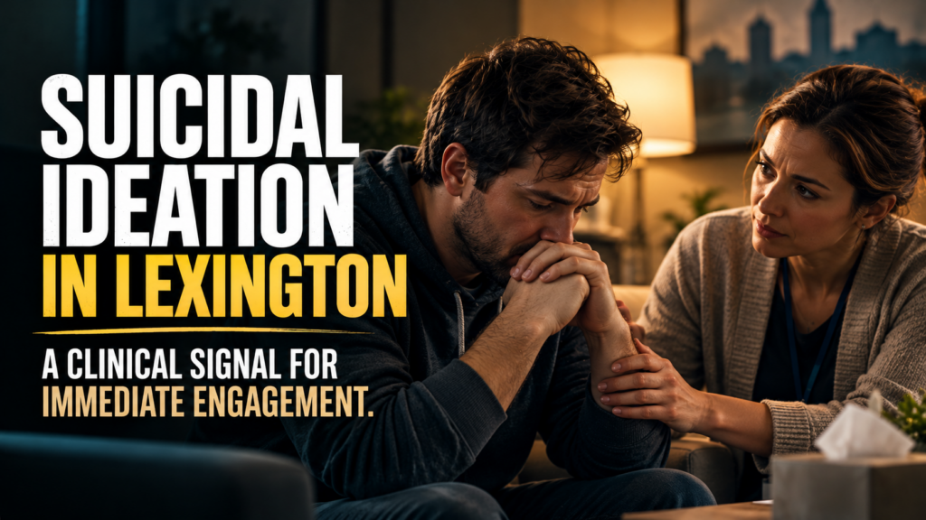 Suicidal Ideation in Lexington Is the Clinical Signal That Requires Immediate Engagement, Not Monitored Observation 3 Suicidal Ideation in Lexington Is the Clinical Signal That Requires Immediate Engagement, Not Monitored Observation